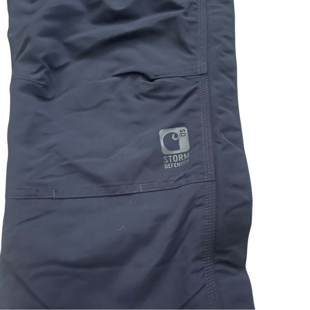 Carhartt Insulated Men’sWaterproof Shoreline Storm Defender Pants in blue Small. - Picture 11 of 12